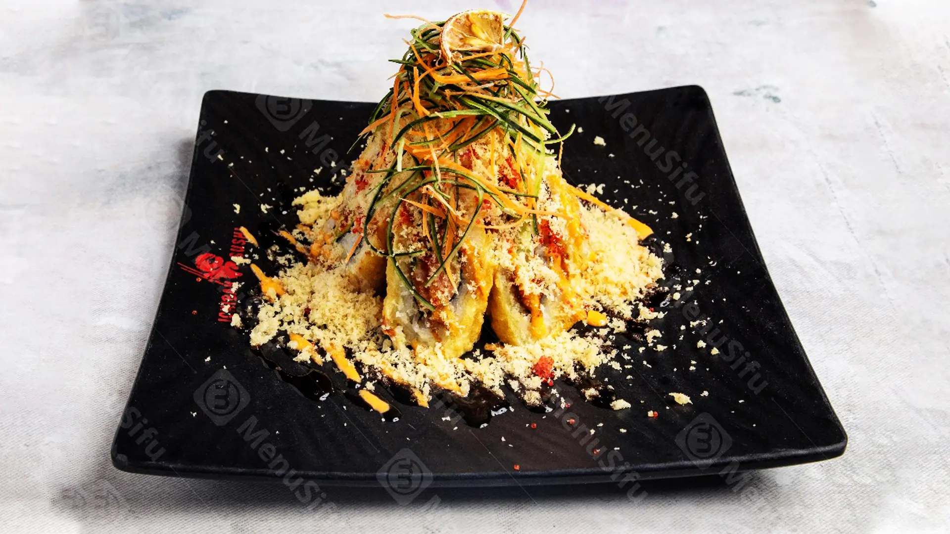 New Volcano Roll at Ichiban Sushi and Grill，a Japanese Restaurant in South Salt Lake